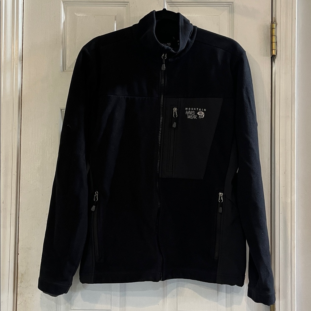MOUNTAIN HARDWEAR FULL ZIP FLEECE JACKET BLACK SIZE MEDIUM - Picture 7 of 16
